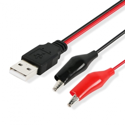 USB EXPERIMENTEER KABEL 2X KROKODILLEKLEM