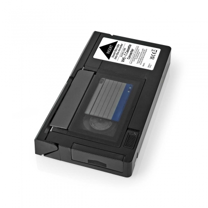 VHS-Converter | Conversie: VHS-C naar VHS | Plug and play | Zwart