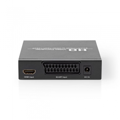 HDMI™-Converter | Scart Female | HDMI™ Output / 1x 3,5 mm Audio-Out / 1x Digitale Audio | 1-weg | 1080p | 1.65 Gbps | Aluminium | Antraciet