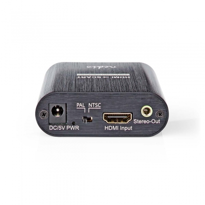 HDMI™-Converter | HDMI™ Input | Scart Female | 1-weg | 480i | 18 Gbps | Metaal | Antraciet