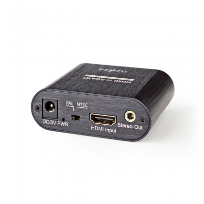 HDMI™-Converter | HDMI™ Input | Scart Female | 1-weg | 480i | 18 Gbps | Metaal | Antraciet