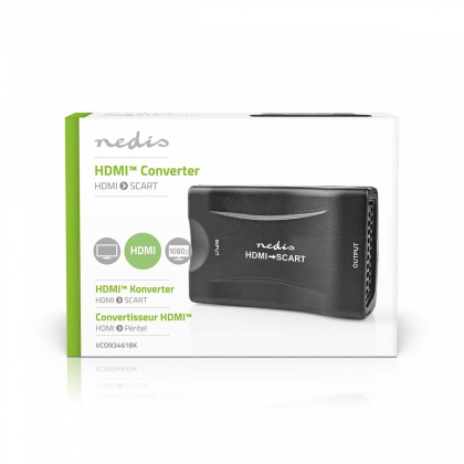 HDMI™-Converter | HDMI™ Input | Scart Female | 1-weg | 1080p | 1.2 Gbps | ABS | Zwart