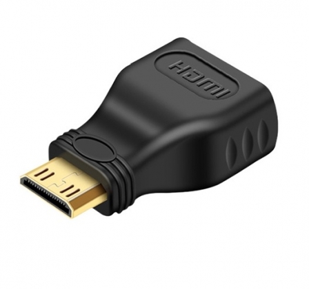 High Speed HDMI met Ethernet Adapter HDMI Mini-Connector Male - HDMI Female Zwart