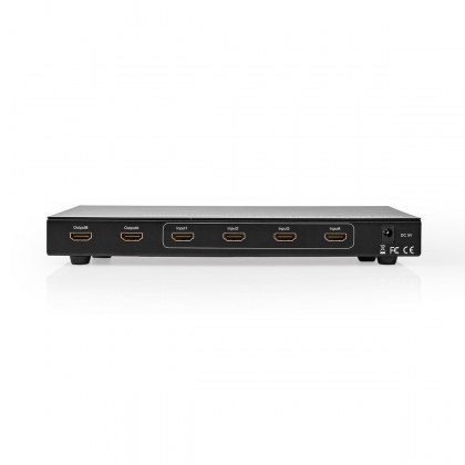 HDMI™ Matrix-Switch | 4 x 2-Poorts poort(en) | 4x HDMI™ Input | 2x HDMI™ Output | 4K@30Hz | 3.4 Gbps | Afstandbestuurbaar | Metaal | Antraciet