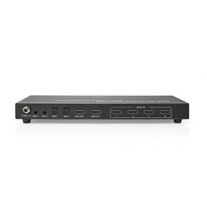 HDMI™ Matrix-Switch | 4 x 2-Poorts poort(en) | 4x HDMI™ Input | 2x 3,5 mm / 2x HDMI™ Output / 2x TosLink | 4K@60Hz | 18 Gbps | Afstandbestuurbaar | Metaal | Antraciet