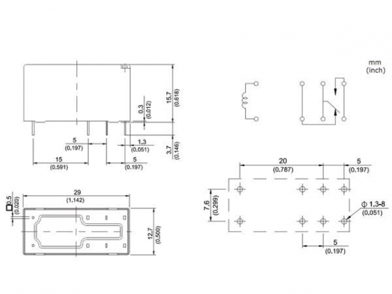 VERMOGENRELAIS 17A 12VDC SPOEL 1C - INKOMENDE STROOM 110A