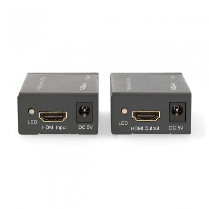 HDMI™-Extender | Over Cat6 | tot 60 m | 1080p | 1.65 Gbps | Metaal | Antraciet