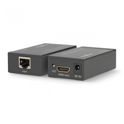 HDMI™-Extender | Over Cat6 | tot 60 m | 1080p | 1.65 Gbps | Metaal | Antraciet