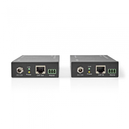 HDMI™-Extender | Over Cat6 | tot 60 m | 4K@60Hz | 18 Gbps | Metaal | Antraciet