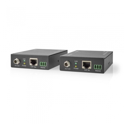 HDMI™-Extender | Over Cat6 | tot 60 m | 4K@60Hz | 18 Gbps | Metaal | Antraciet