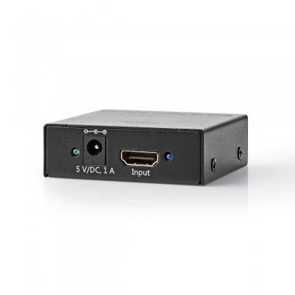 HDMI™-Splitter | 2 poort(en) | HDMI™ Input | 2x HDMI™ Output | 4K@60Hz | 18 Gbps | Metaal | Antraciet