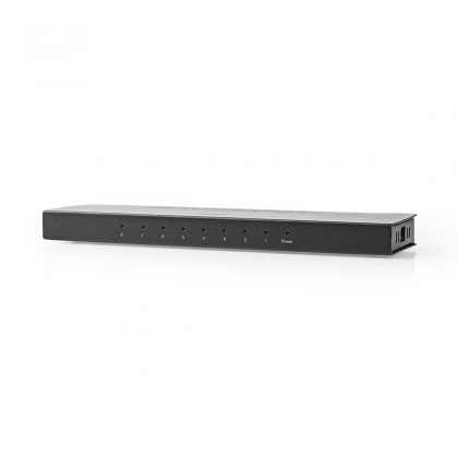 HDMI™-Splitter | 8-Poorts poort(en) | HDMI™ Input | 8x HDMI™ Output | 4K@60Hz | 18 Gbps | Metaal | Antraciet