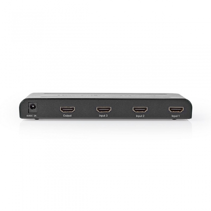 HDMI™-Switch | 3 poort(en) | 3x HDMI™ Input | 1x HDMI™ Output | 4K@60Hz | 18 Gbps | Afstandbestuurbaar | Metaal | Antraciet