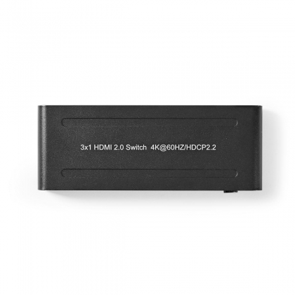 HDMI™-Switch | 3 poort(en) | 3x HDMI™ Input | 1x HDMI™ Output | 4K@60Hz | 18 Gbps | Afstandbestuurbaar | Metaal | Antraciet