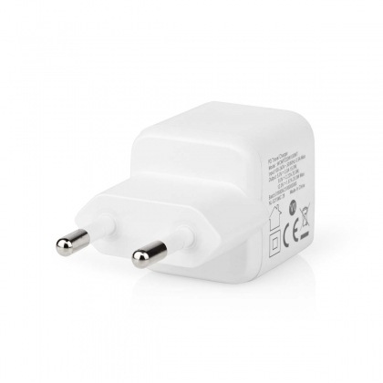 Oplader | 20 W | Snellaad functie | 1.67 / 2.22 / 3.0 A | Outputs: 1 | USB-C™ | Automatische Voltage Selectie | Wit