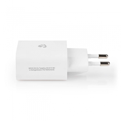 Oplader | 20 W | Snellaad functie | 1.67 / 2.22 / 3.0 A | Outputs: 1 | USB-C™ | Lightning 8-Pins (Los) Kabel | 1.00 m | Automatische Voltage Selectie | Wit