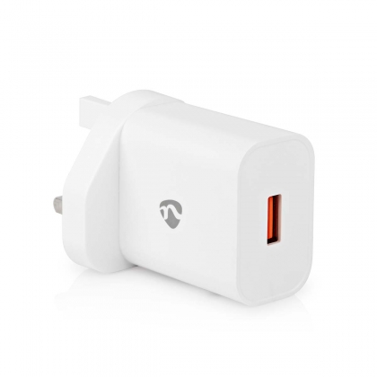 Oplader | 18 W | Snellaad functie | 3.0 A | Outputs: 1 | USB-A | Automatische Voltage Selectie