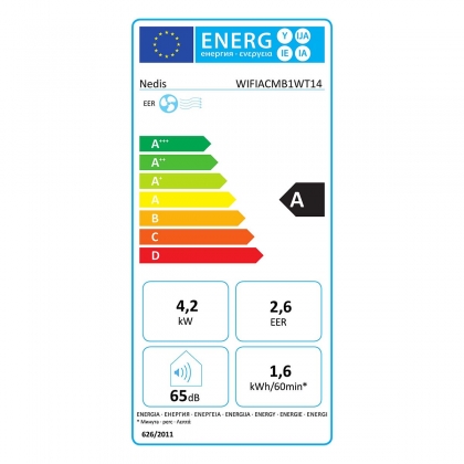 SmartLife 3-in-1 Airconditioner | Wi-Fi | 14000 BTU | 120 m³ | Ontvochtiging | Android™ / IOS | Energieklasse: A | 3 Snelheden | 65 dB | Wit