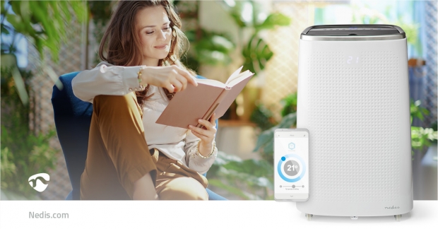 SmartLife 3-in-1 Airconditioner | Wi-Fi | 14000 BTU | 120 m³ | Ontvochtiging | Android™ / IOS | Energieklasse: A | 3 Snelheden | 65 dB | Wit