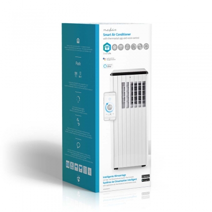 SmartLife 3-in-1 Airconditioner | Wi-Fi | 9000 BTU | 80 m³ | Ontvochtiging | Android™ / IOS | Energieklasse: A | 3 Snelheden | 65 dB | Wit