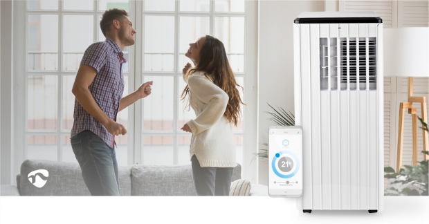 SmartLife 3-in-1 Airconditioner | Wi-Fi | 9000 BTU | 80 m³ | Ontvochtiging | Android™ / IOS | Energieklasse: A | 3 Snelheden | 65 dB | Wit