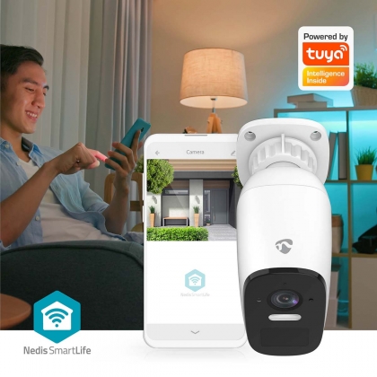 SmartLife Wi-Fi Camera voor Buiten met Accu | 4MP 1440p / 2560x1440 | IP66