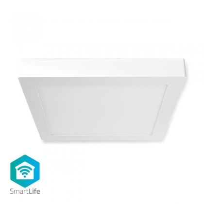 SmartLife Plafondlamp | Wi-Fi | Koel Wit / RGB / Warm Wit | Vierkant | 1400 lm | 2700 - 6500 K | IP20 | Energieklasse: G | Android™ / IOS