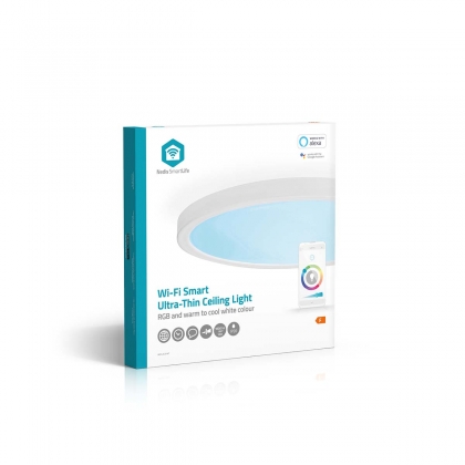 SmartLife Plafondlamp | Wi-Fi | RGB / Warm tot Koel Wit | Rond | Diameter: 290 mm | 1800 lm | 2700 - 6500 K | IP20 | Energieklasse: F | Android™ / IOS