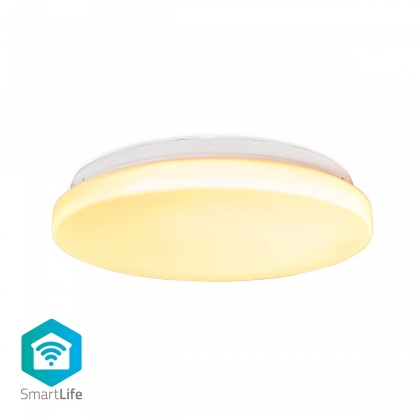 SmartLife Plafondlamp | Wi-Fi | RGB / Warm tot Koel Wit | Rond | Diameter: 260 mm | 1820 lm | 3000 - 6500 K | IP20 | Energieklasse: F | Android™ / IOS