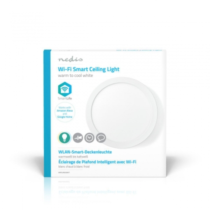 SmartLife Plafondlamp | Wi-Fi | Koel Wit / Warm Wit | Rond | Diameter: 300 mm | 1200 lm | 2700 - 6500 K | IP20 | Energieklasse: G | Android™ / IOS