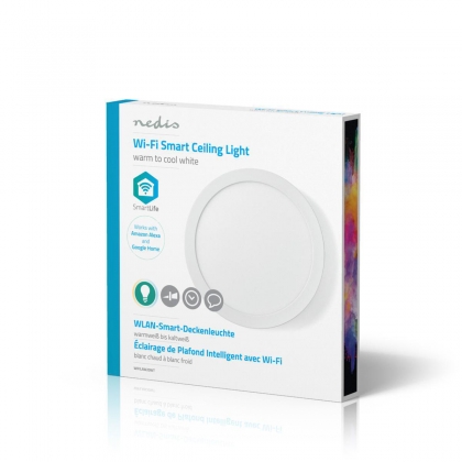 SmartLife Plafondlamp | Wi-Fi | Koel Wit / Warm Wit | Rond | Diameter: 300 mm | 1200 lm | 2700 - 6500 K | IP20 | Energieklasse: G | Android™ / IOS