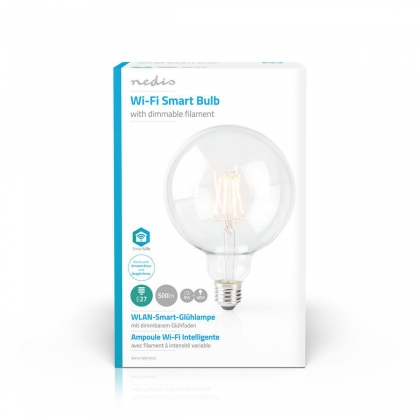 SmartLife LED Filamentlamp | Wi-Fi | E27 | 500 lm | 5 W | Warm Wit | 2700 K | Glas | Android™ / IOS | G125 | 1 Stuks