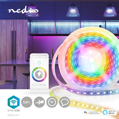 SmartLife LED Strip | Wi-Fi | Meerkleurig | SMD | 5.00 m | IP65 | 2700 K | 960 lm | Android™ / IOS