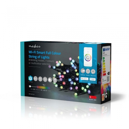 SmartLife-kerstverlichting | Koord | Wi-Fi | RGB | 42 LED's | 5.00 m | Android™ / IOS