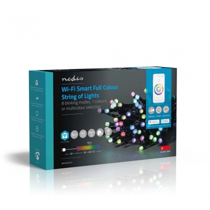 SmartLife-kerstverlichting | Koord | Wi-Fi | RGB | 42 LED's | 5.00 m | Android™ / IOS