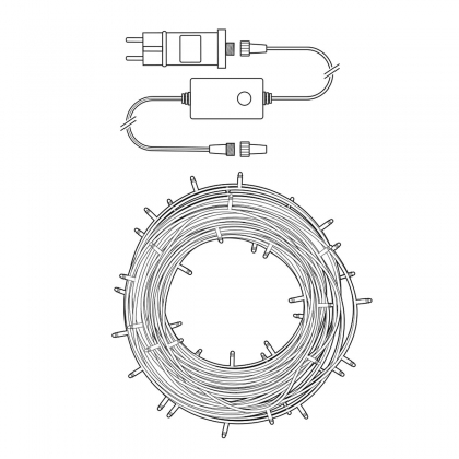 SmartLife-kerstverlichting | Koord | Wi-Fi | Warm Wit | 100 LED's | 10.0 m | Android™ / IOS