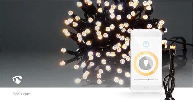 SmartLife-kerstverlichting | Koord | Wi-Fi | Warm Wit | 100 LED's | 10.0 m | Android™ / IOS