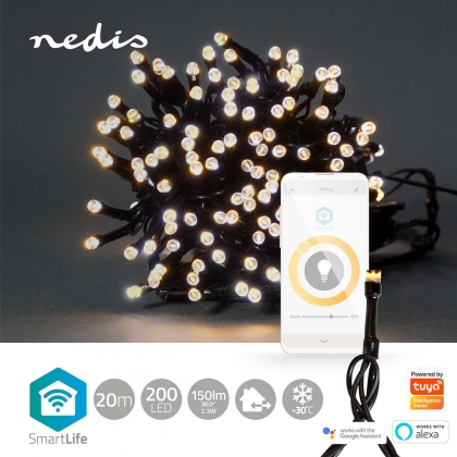 SmartLife-kerstverlichting | Koord | Wi-Fi | Warm Wit | 200 LED's | 20.0 m | Android™ / IOS