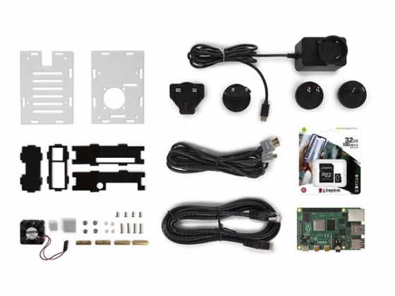 RASPBERRY PI® 4 STARTERKIT (4 GB) MET KOELBEHUIZING