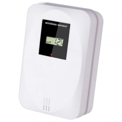 Weerstation met draadloze sensor Zwart / Zilver