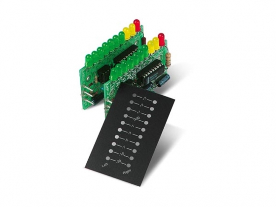 STEREO VU-METER MET 2 x 10 LEDs