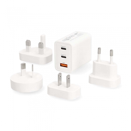 Reisadapter | 100 - 240 V AC 50/60 Hz | 65 W | Wit