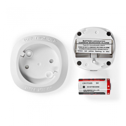 SmartLife CO Detector | Zigbee 3.0 | Batterij Gevoed | Levenscyclus sensor: 10 Jaar | EN 50291 | Android™ / IOS | Met testknop | 85 dB | Wit