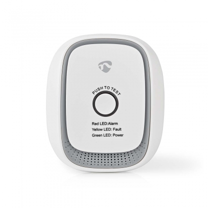 SmartLife Gasdetector | Zigbee 3.0 | Netvoeding | Levenscyclus sensor: 5 Jaar | EN 50194-1:2009 | Android™ / IOS | Met testknop | 75 dB | Wit