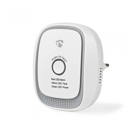 SmartLife Gasdetector | Zigbee 3.0 | Netvoeding | Levenscyclus sensor: 5 Jaar | EN 50194-1:2009 | Android™ / IOS | Met testknop | 75 dB | Wit