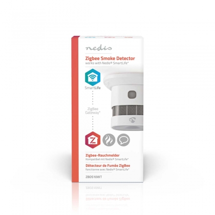 SmartLife Rookmelder | Zigbee 3.0 | Batterij Gevoed | Levenscyclus sensor: 10 Jaar | EN 14604 | Max. batterijduur: 60 Maanden | 85 dB | Wit | 1 Stuks