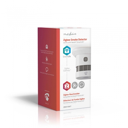 SmartLife Rookmelder | Zigbee 3.0 | Batterij Gevoed | Levenscyclus sensor: 10 Jaar | EN 14604 | Max. batterijduur: 60 Maanden | 85 dB | Wit | 1 Stuks