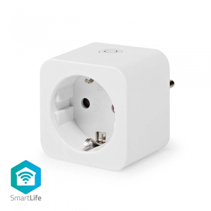 SmartLife Slimme Stekker | Zigbee 3.0 | IP21 | Energiemeter | 3680 W | Hybrid (CEE 7/7) | 0 - 55 °C | Android™ / IOS | Wit | 1 Stuks