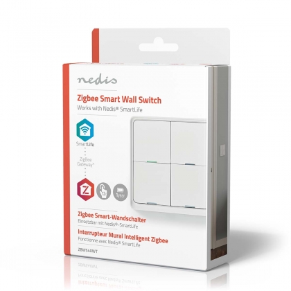 SmartLife Wandschakelaar | Zigbee 3.0 | Muurmontage | Android™ / IOS | Kunststof | Wit