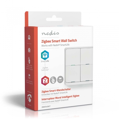 SmartLife Wandschakelaar | Zigbee 3.0 | Muurmontage | Android™ / IOS | Kunststof | Wit